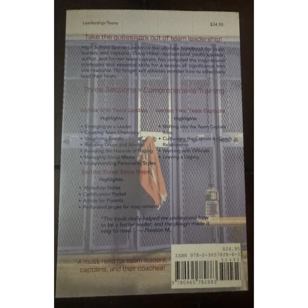 Craig Hillier High School Sports Leader PB Coaching Leadership Handbook YA